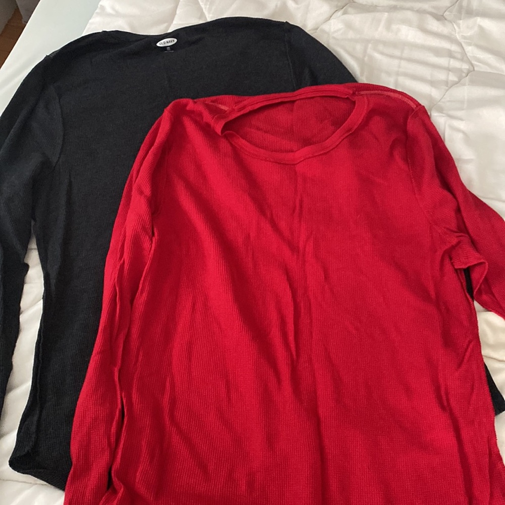 Two old navy long sleeve thermals